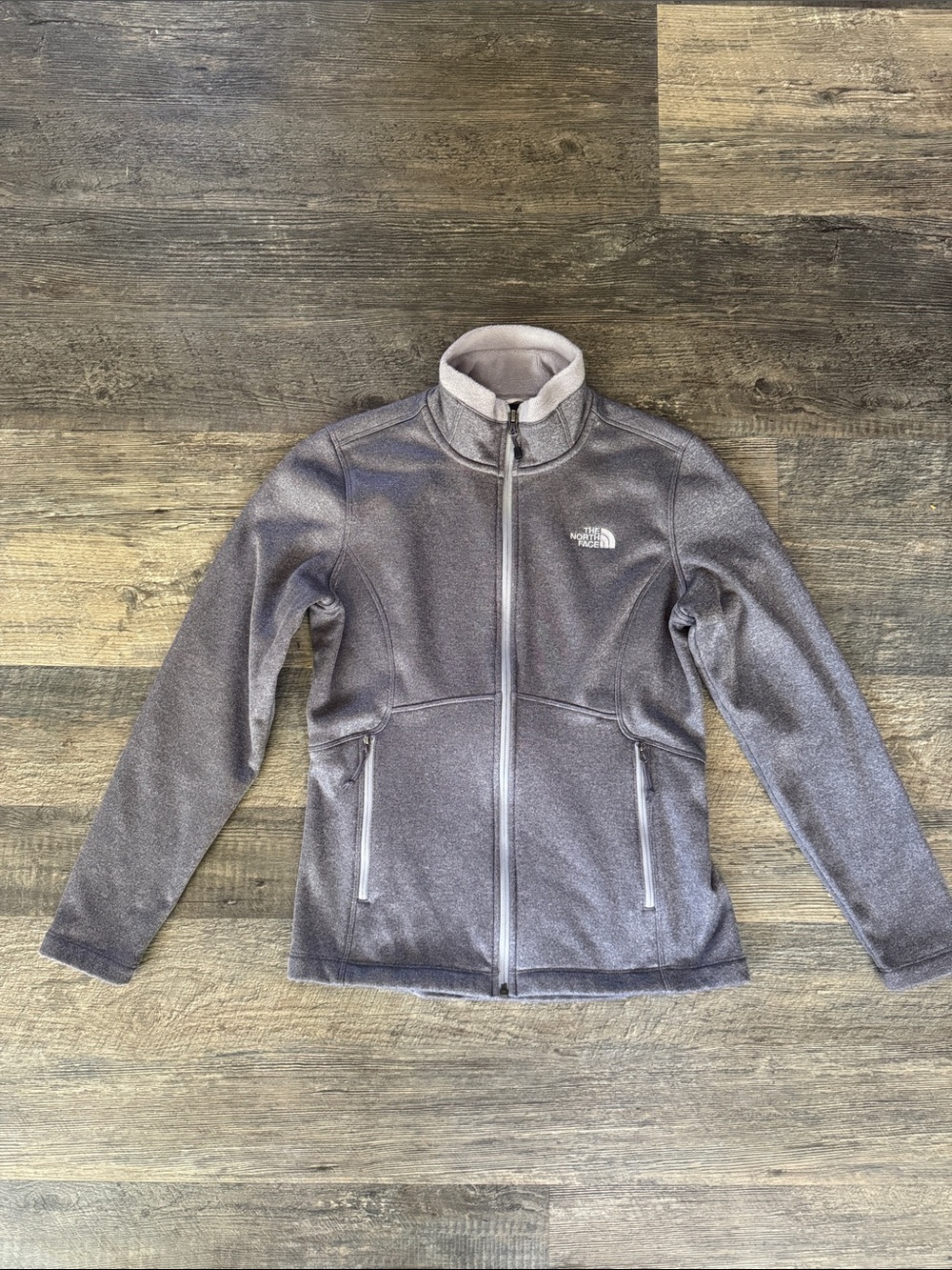 The North Face Women's Heather Lavender Full-Zip Fleece Jacket